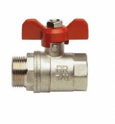 Кран шаровый 3/4 RR_гш бабочка 365МF34