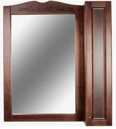 Зеркало-шкаф Классик орех 85см O-mebel F7-85ZS1