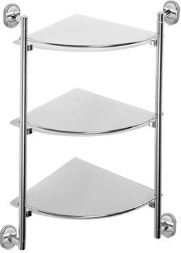 Полка угловая 3-эт. (стекло) F1907-3